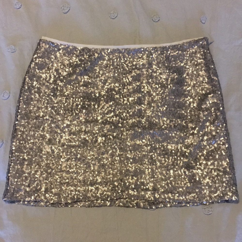 Sequin mini skirt